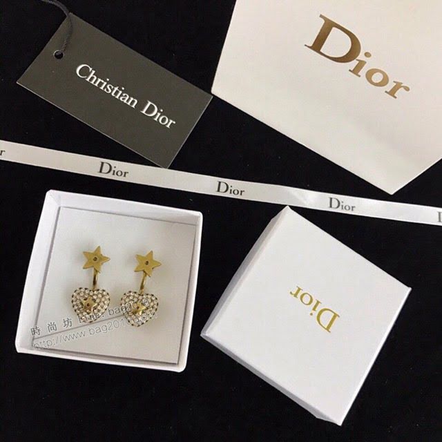 Dior飾品 迪奧經典熱銷款桃心耳釘 耳環  zgd1093